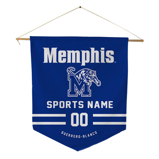 Memphis - NCAA Men's Soccer : Jason Guerrero-Blanco - Pennant - 18" x 21"-0