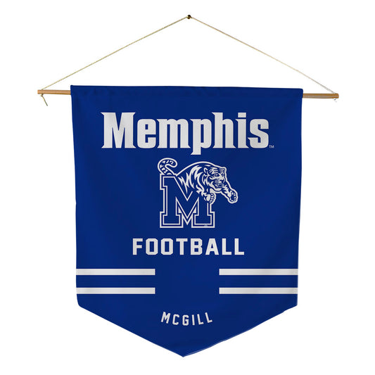 Memphis - NCAA Football : Isaiah McGill - Pennant - 18" x 21"-0