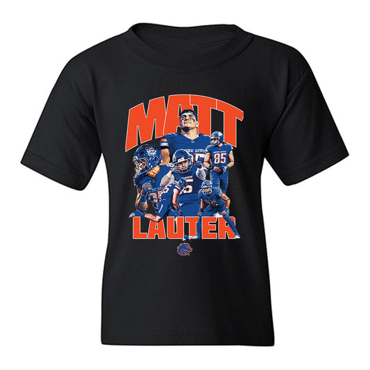 Boise State - NCAA Football : Matt Lauter - Player Collage Youth T-Shirt-0