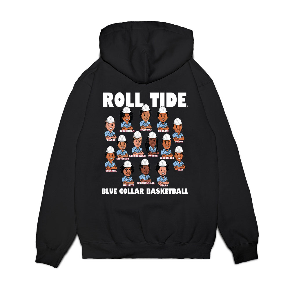 Alabama - NCAA Men's Basketball : - Team Caricature Premium Hooded Sweatshirt-1