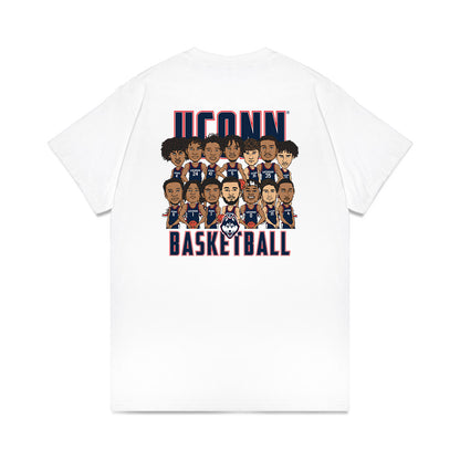 UConn - NCAA Men's Basketball : - Team Caricature Premium T-Shirt-1