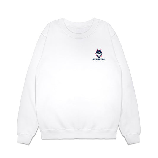 UConn - NCAA Men's Basketball : - Team Caricature Premium Crewneck Sweatshirt-0