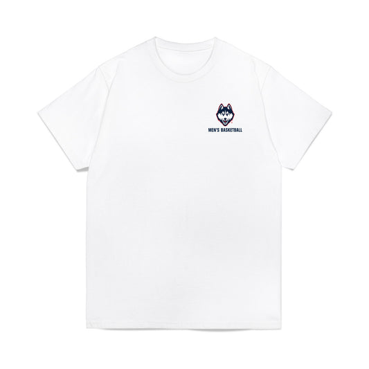 UConn - NCAA Men's Basketball : - Team Caricature Premium T-Shirt-0