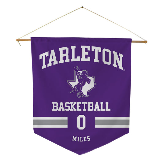 Tarleton State - NCAA Men's Basketball : Izzy Miles - Pennant - 18" x 21"-0