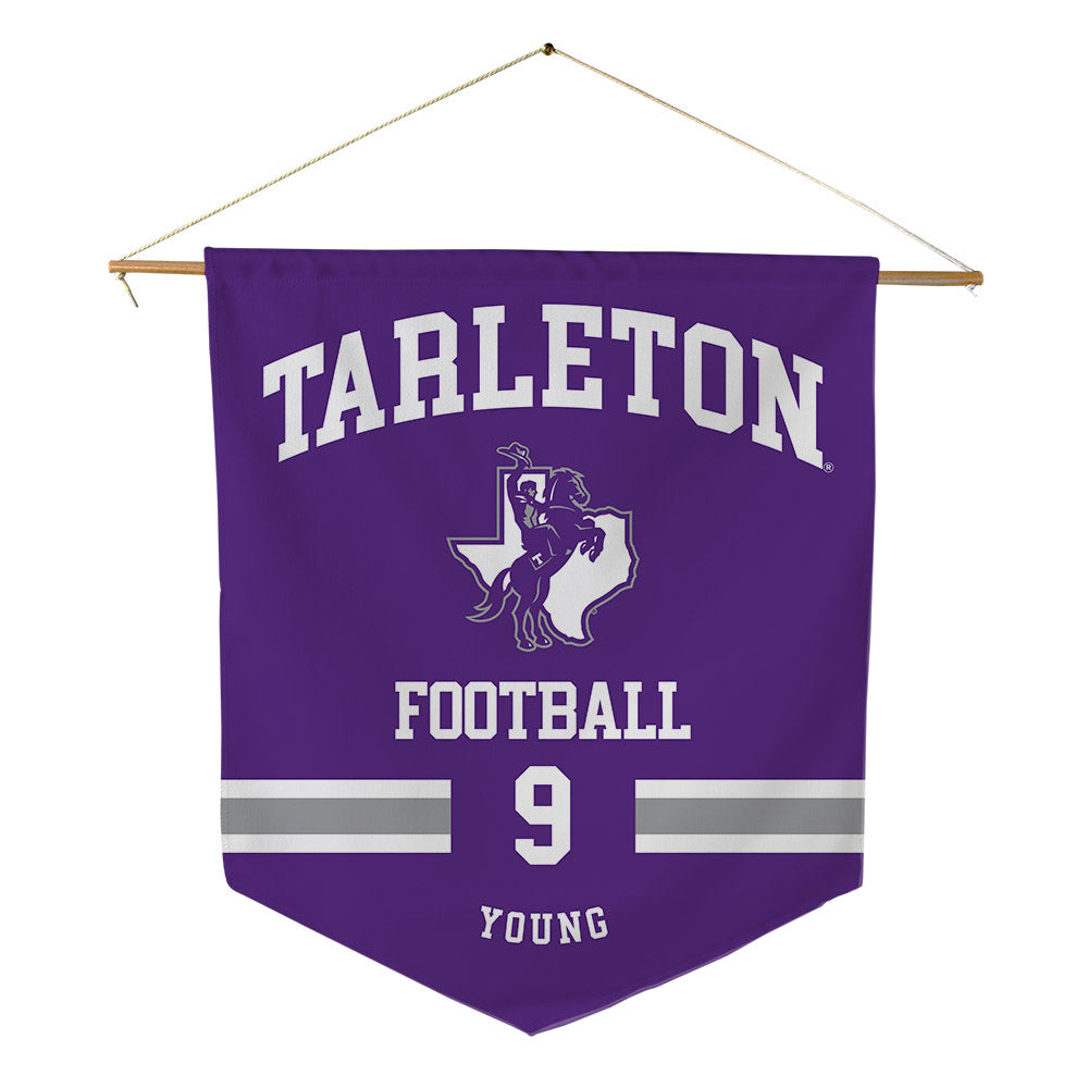 Tarleton State - NCAA Football : Tiar Young - Pennant - 18" x 21"-0