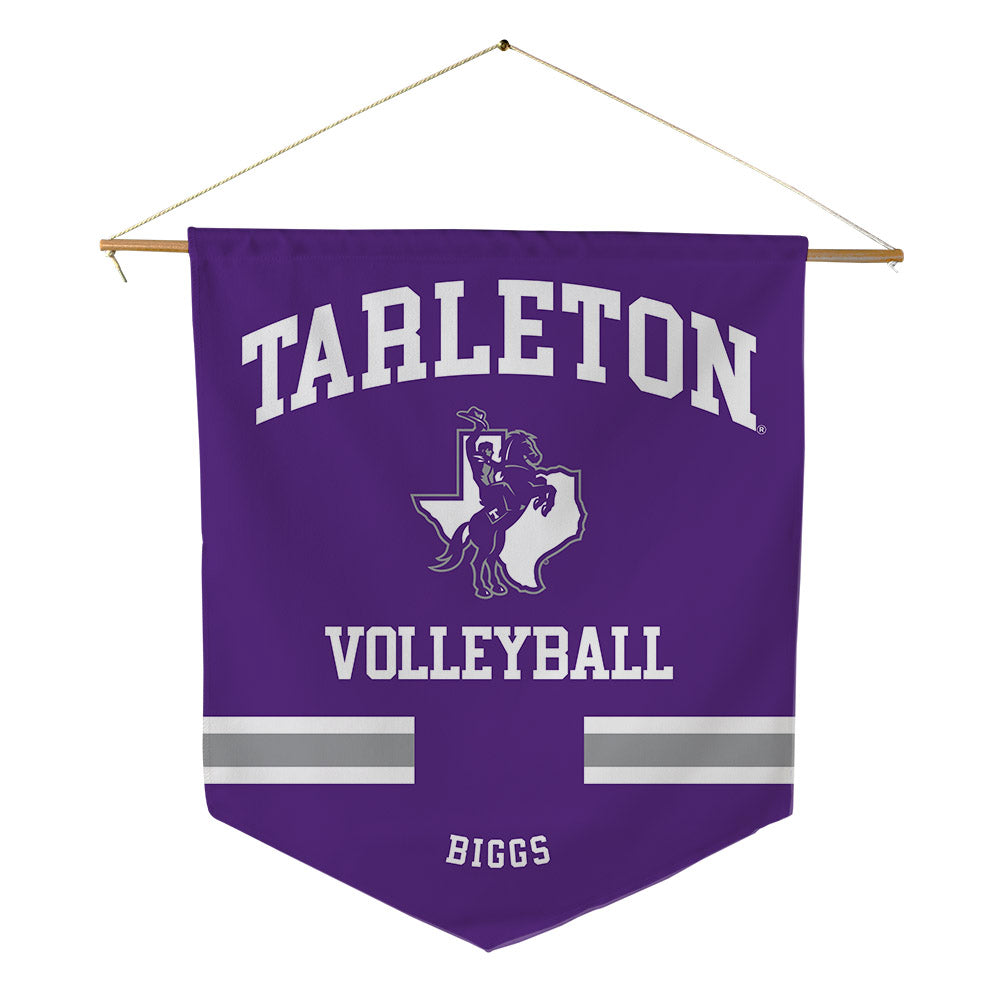 Tarleton State - NCAA Women's Volleyball : Taylynn Biggs - Pennant - 18" x 21"-0