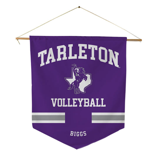 Tarleton State - NCAA Women's Volleyball : Taylynn Biggs - Pennant - 18" x 21"-0