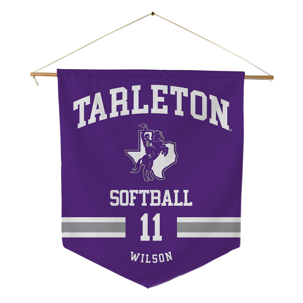 Tarleton State - NCAA Softball : Mikayla Wilson - Pennant - 18" x 21"-0