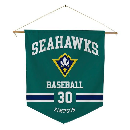 UNC Wilmington - NCAA Baseball : Micah Simpson - Pennant - 18" x 21"-0