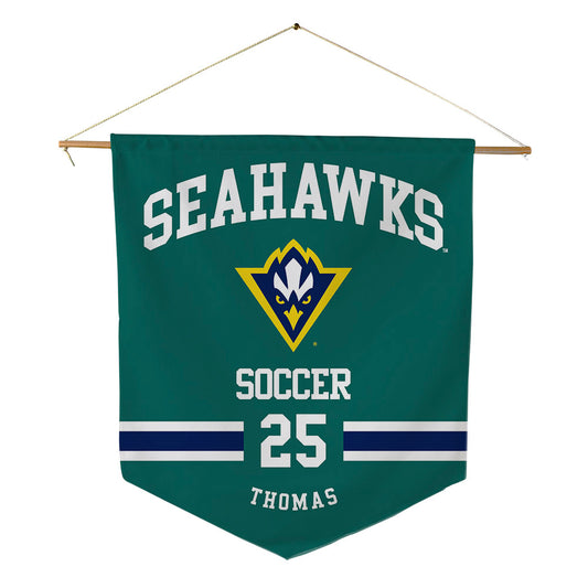 UNC Wilmington - NCAA Women's Soccer : Tilly Thomas - Pennant - 18" x 21"-0