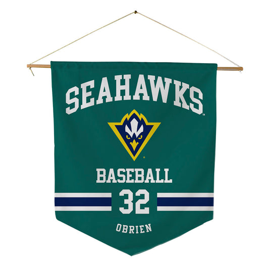 UNC Wilmington - NCAA Baseball : Danny Obrien - Pennant - 18" x 21"-0