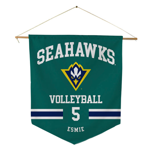UNC Wilmington - NCAA Women's Volleyball : Morgan Esmie - Pennant - 18" x 21"-0