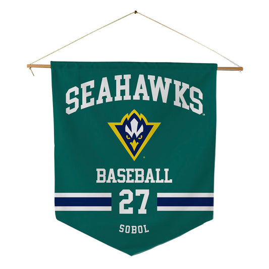 UNC Wilmington - NCAA Baseball : Alex Sobol - Pennant - 18" x 21"-0