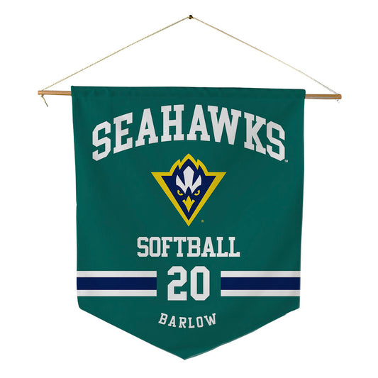 UNC Wilmington - NCAA Softball : Taylor Barlow - Pennant - 18" x 21"-0