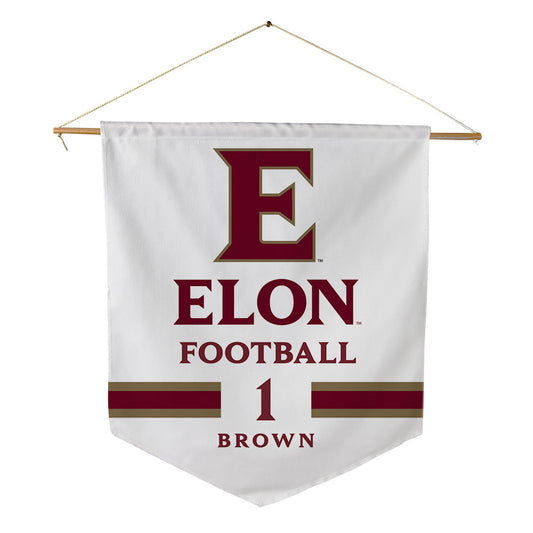 Elon - NCAA Football : Jevean Brown - Pennant - 18" x 21"-0