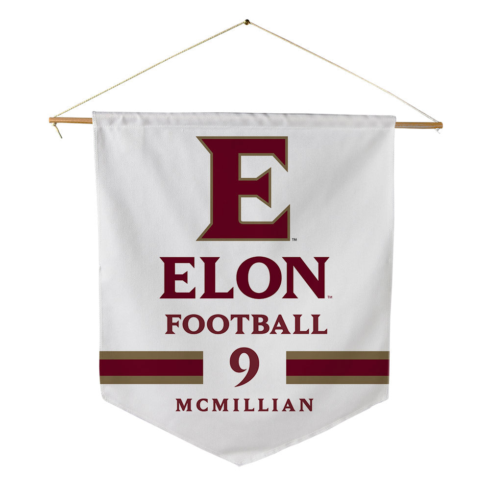 Elon - NCAA Football : Kenaz McMillian - Pennant - 18" x 21"-0