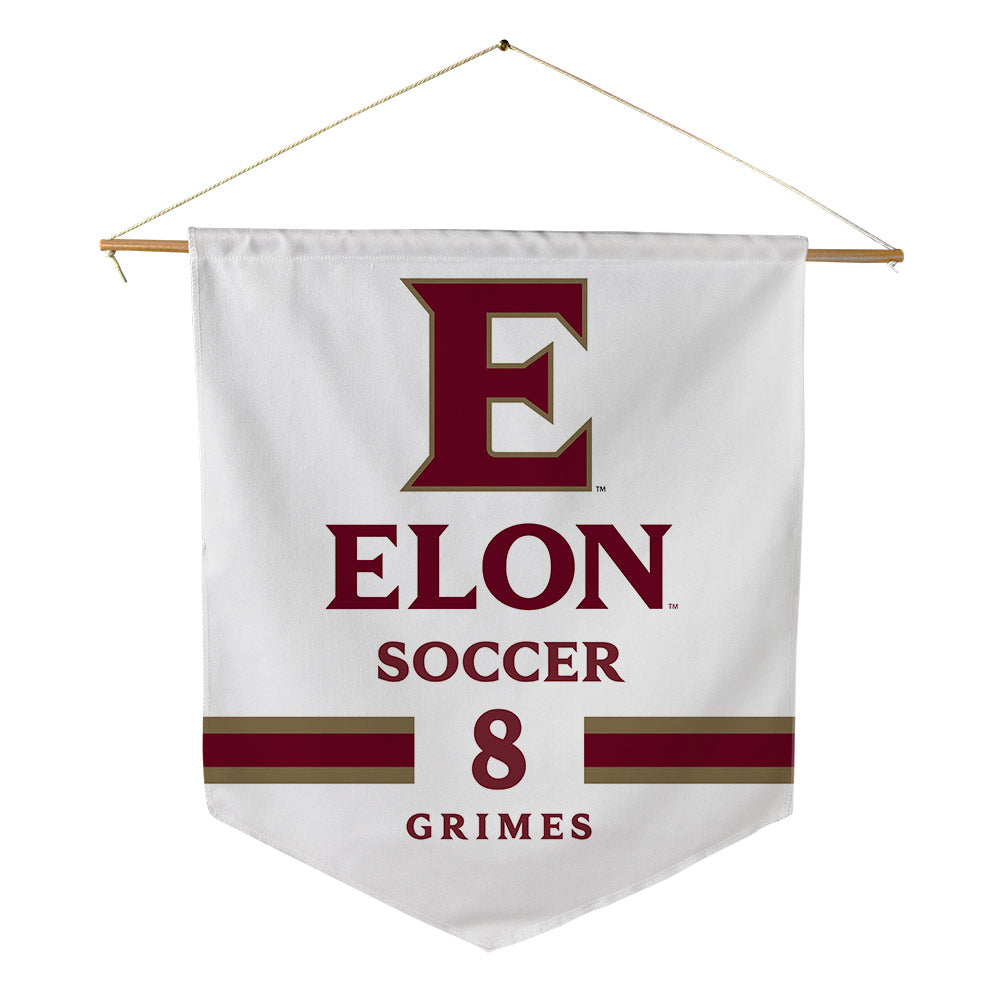 Elon - NCAA Women's Soccer : Charlise Grimes - Pennant - 18" x 21"-0