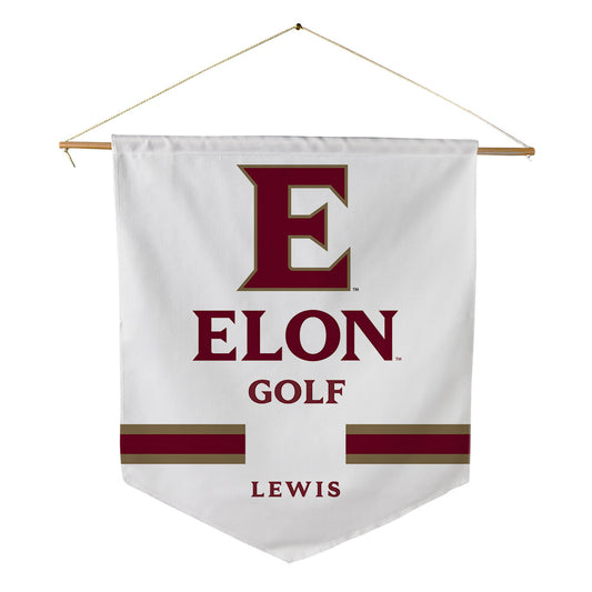Elon - NCAA Men's Golf : Dylan Lewis - Pennant - 18" x 21"-0