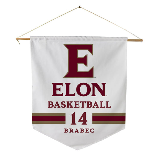 Elon - NCAA Men's Basketball : Alex Brabec - Pennant - 18" x 21"-0