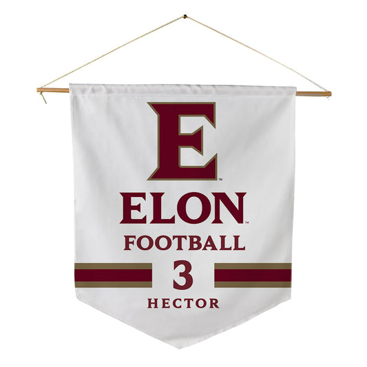 Elon - NCAA Football : Cj Hector - Pennant - 18" x 21"-0