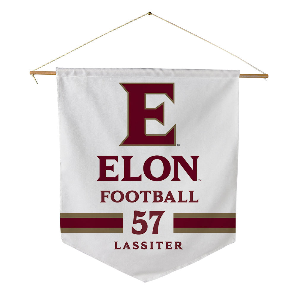 Elon - NCAA Football : Demari Lassiter - Pennant - 18" x 21"-0