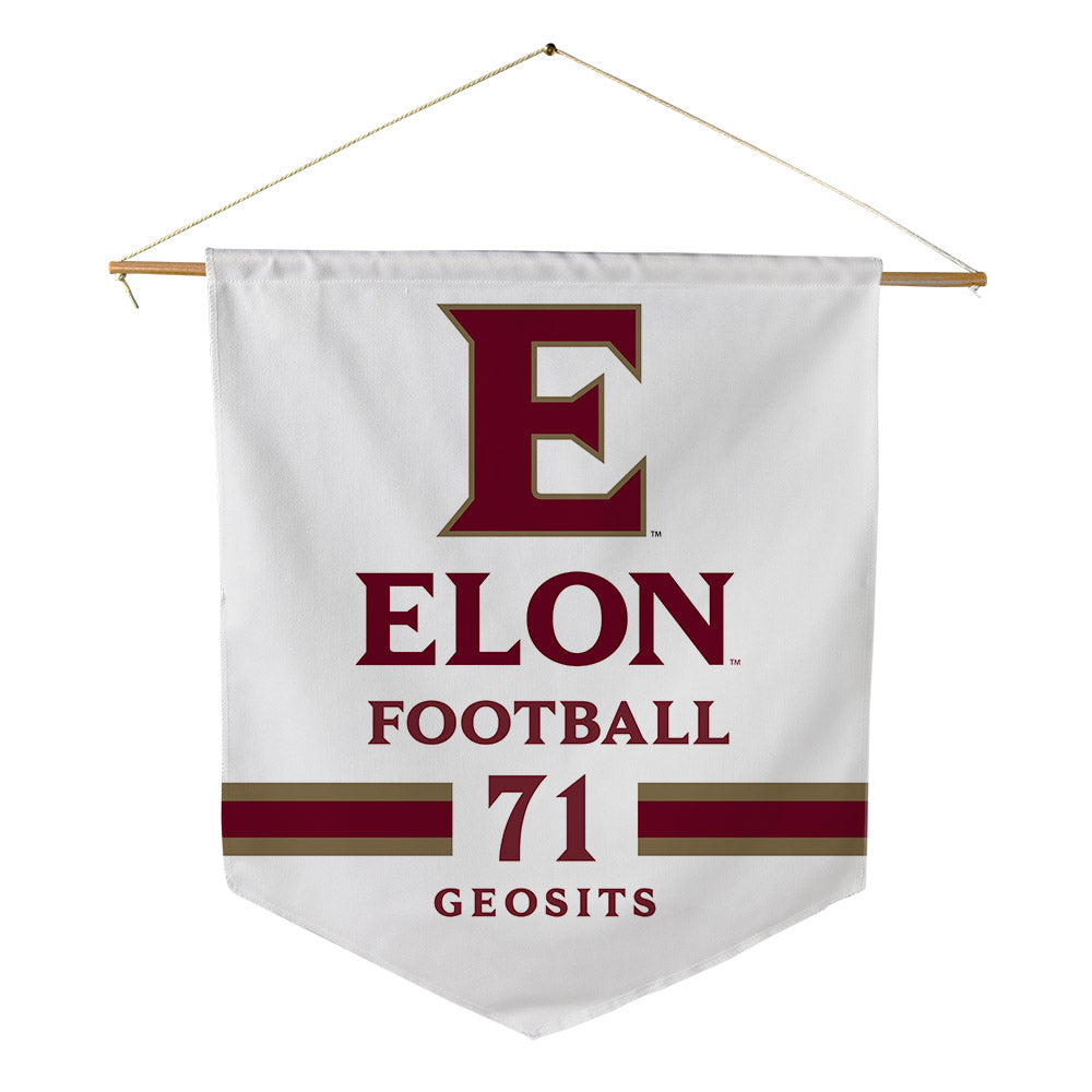 Elon - NCAA Football : Frank Geosits - Pennant - 18" x 21"-0