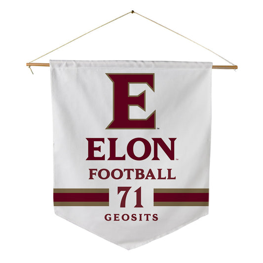 Elon - NCAA Football : Frank Geosits - Pennant - 18" x 21"-0