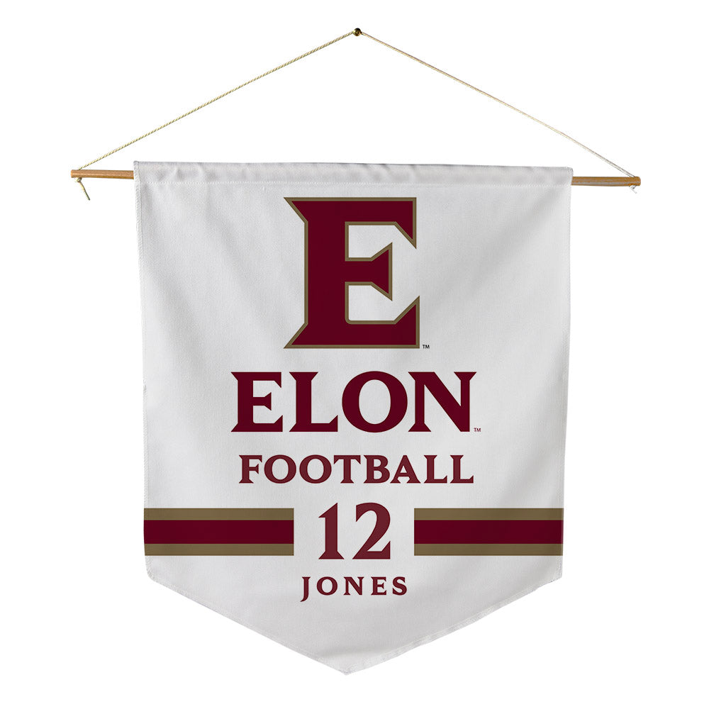 Elon - NCAA Football : Eric Jones - Pennant - 18" x 21"-0