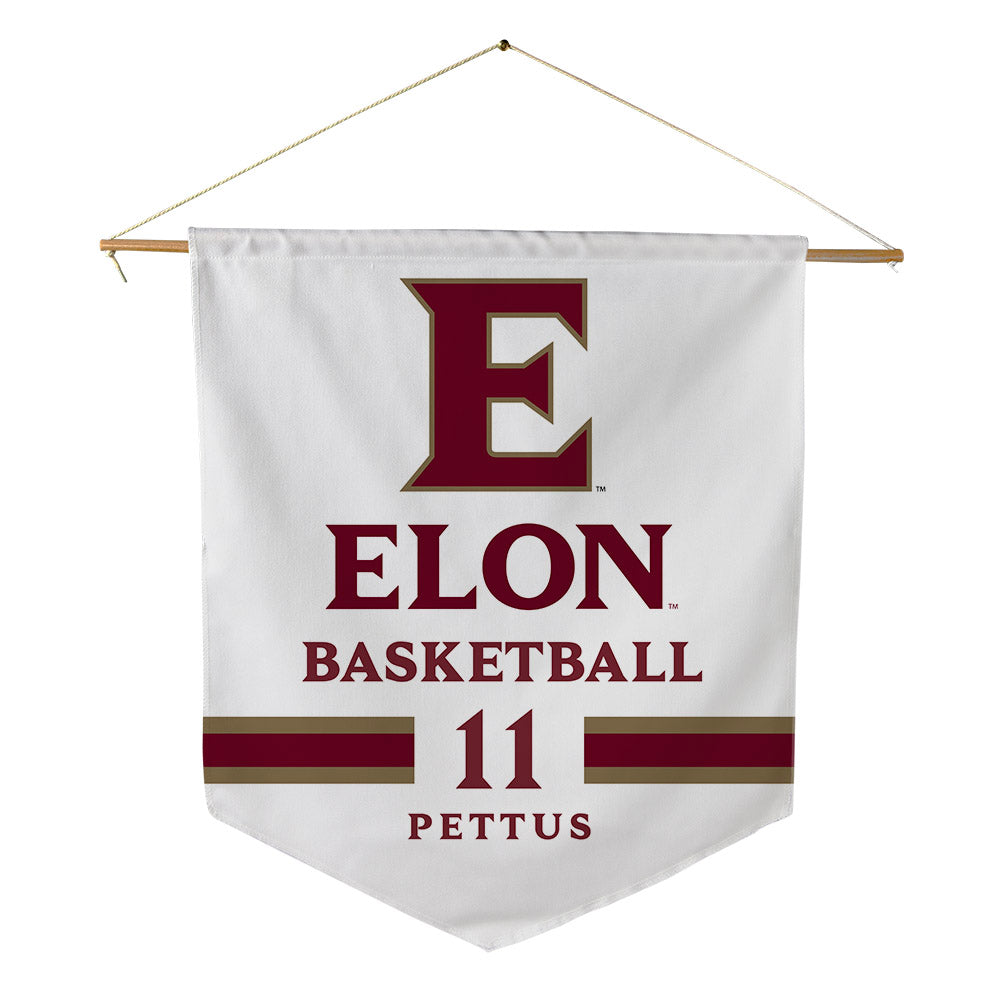 Elon - NCAA Men's Basketball : Randall Pettus - Pennant - 18" x 21"-0