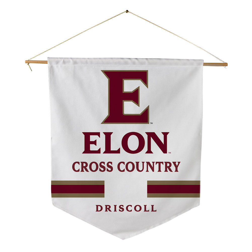 Elon - NCAA Men's Cross Country : Joshua Driscoll - Pennant - 18" x 21"-0