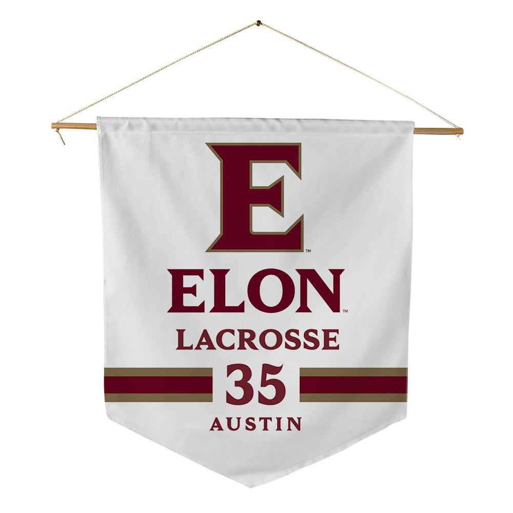 Elon - NCAA Women's Lacrosse : Lillian Austin - Pennant - 18" x 21"-0