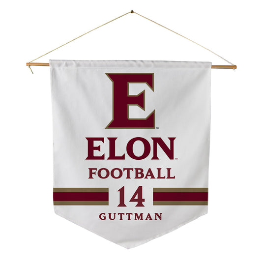 Elon - NCAA Football : Elijah Guttman - Pennant - 18" x 21"-0