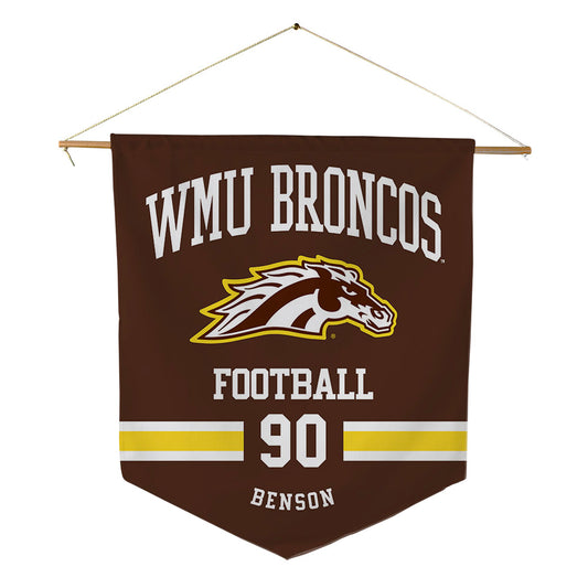 Western Michigan - NCAA Football : Jori Benson - Pennant - 18" x 21"-0