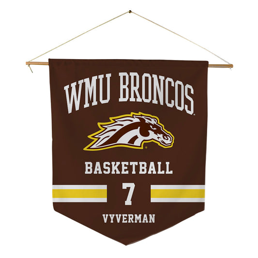 Western Michigan - NCAA Women's Basketball : Casey Vyverman - Pennant - 18" x 21"-0
