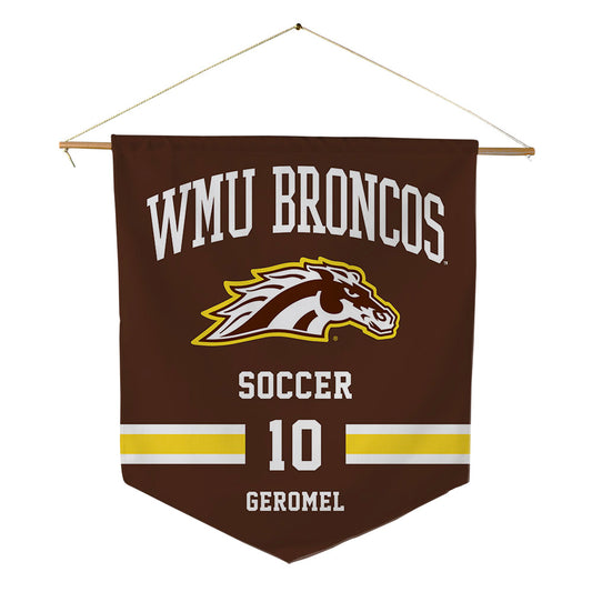Western Michigan - NCAA Men's Soccer : Vitor Geromel - Pennant - 18" x 21"-0