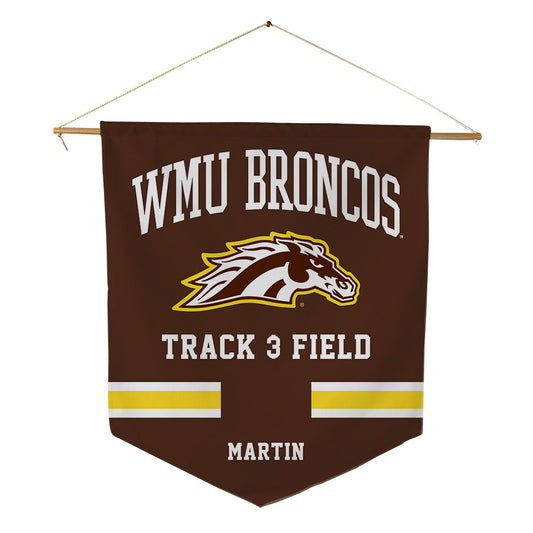 Western Michigan - NCAA Women's Track & Field : Charlotte Martin - Pennant - 18" x 21"-0