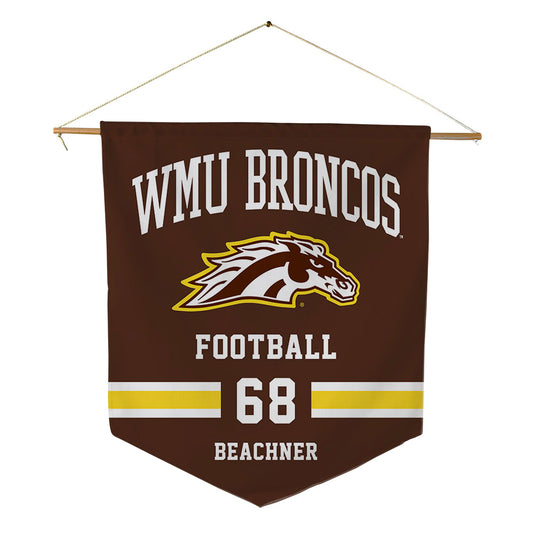 Western Michigan - NCAA Football : Gavin Beachner - Pennant - 18" x 21"-0