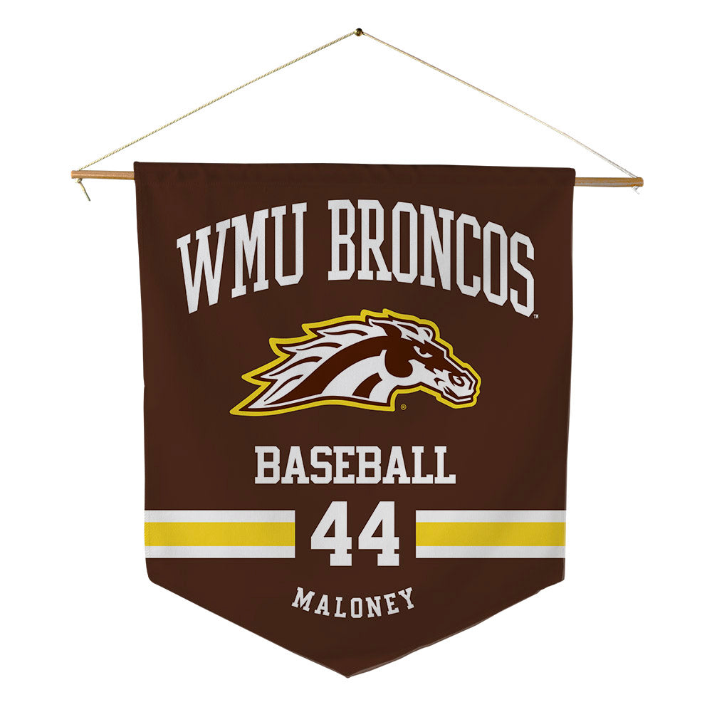 Western Michigan - NCAA Baseball : Matt Maloney - Pennant - 18" x 21"-0