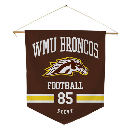 Western Michigan - NCAA Football : Braden Peevy - Pennant - 18" x 21"-0