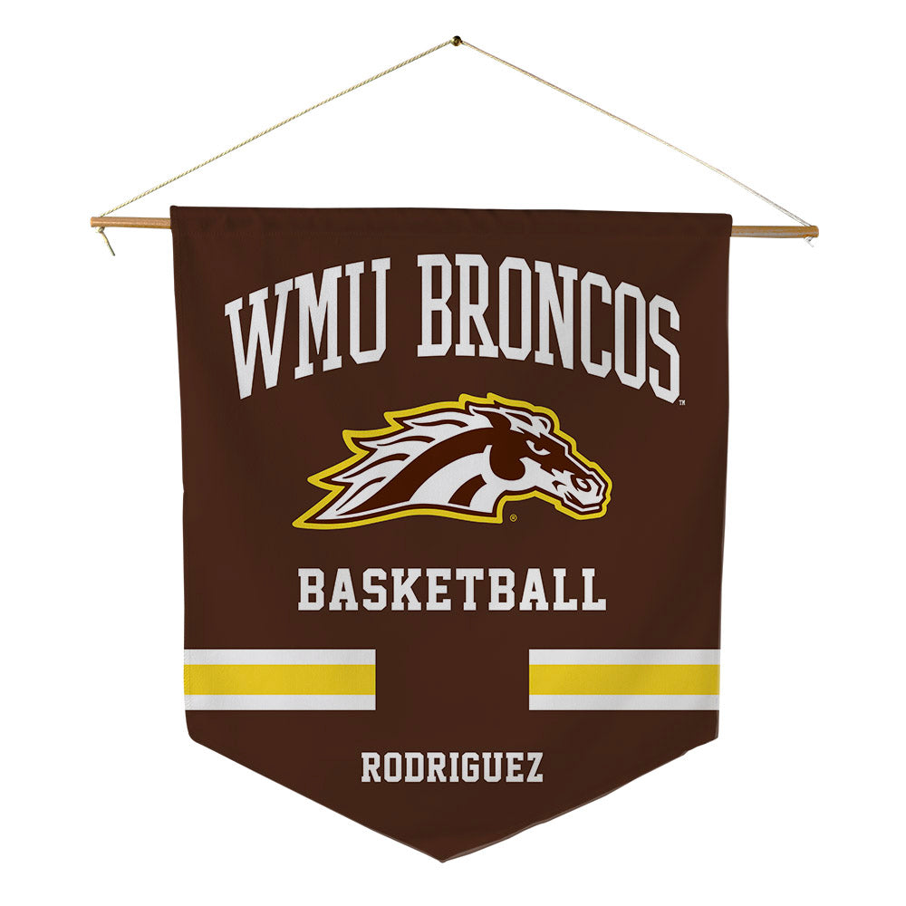 Western Michigan - NCAA Women's Basketball : Vanessa Rodriguez - Pennant - 18" x 21"-0