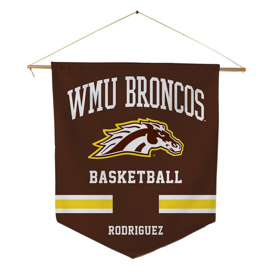 Western Michigan - NCAA Women's Basketball : Vanessa Rodriguez - Pennant - 18" x 21"-0