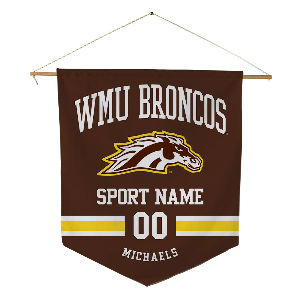 Western Michigan - NCAA Men's Ice Hockey : Owen Michaels - Pennant - 18" x 21"-0
