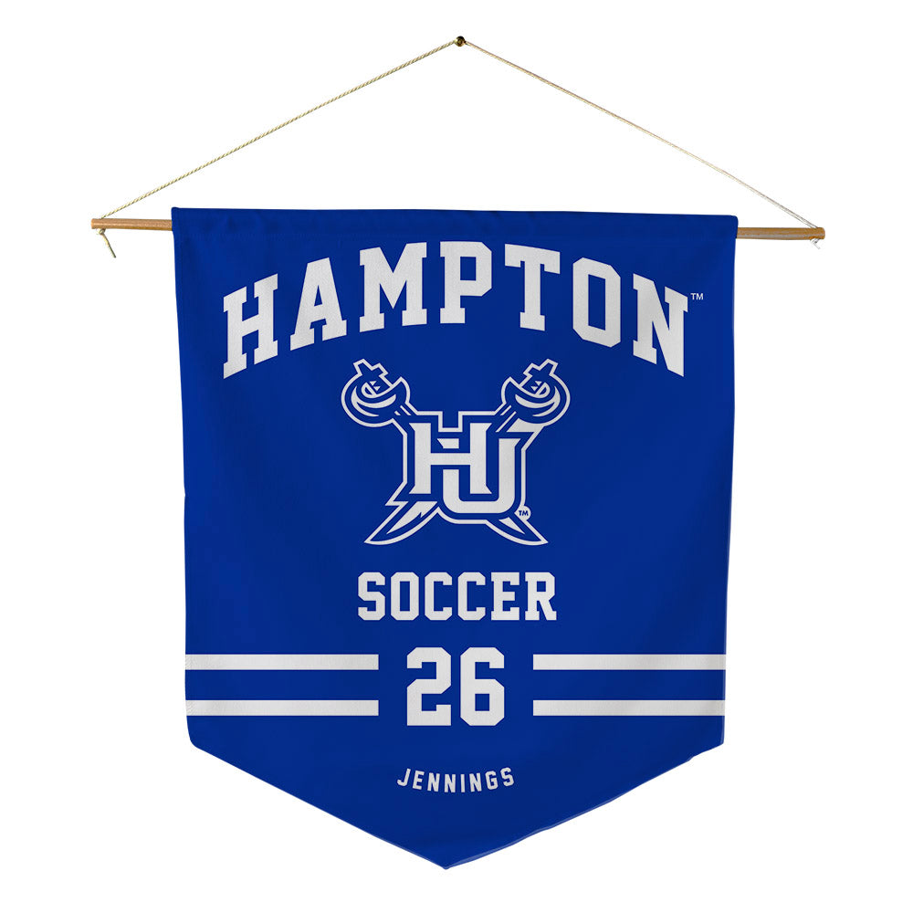 Hampton - NCAA Women's Soccer : Nylah Jennings - Pennant - 18" x 21"-0