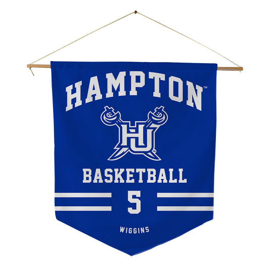Hampton - NCAA Women's Basketball : Diamond Wiggins - Pennant - 18" x 21"-0