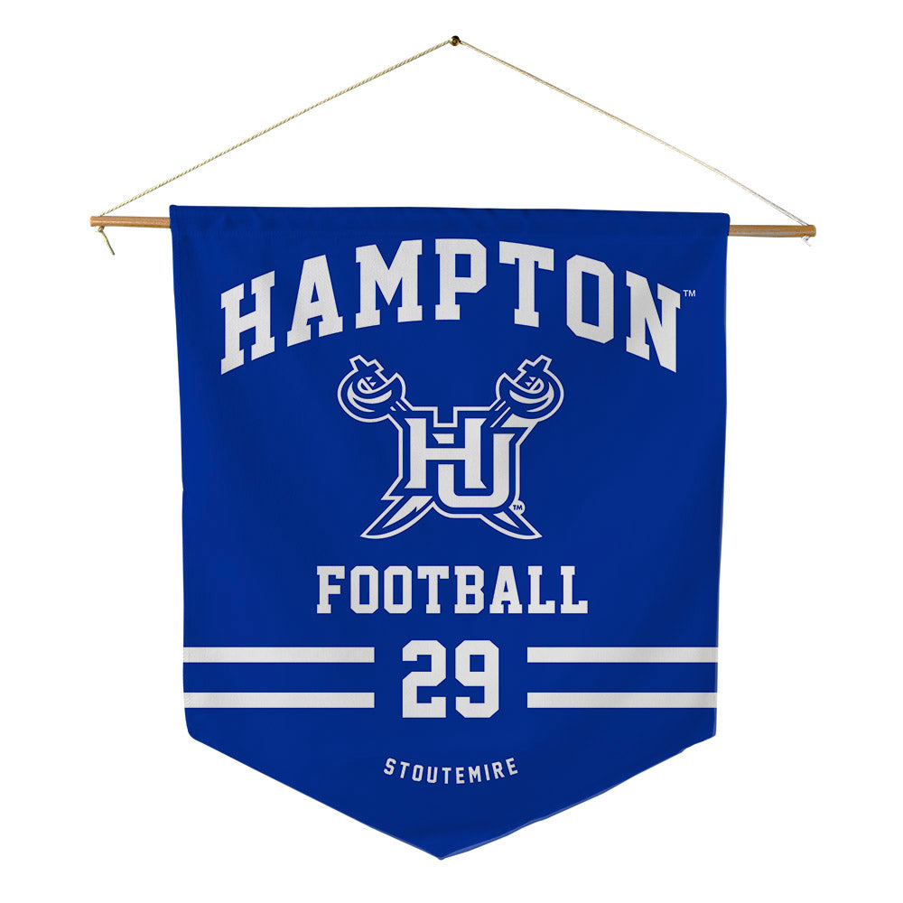 Hampton - NCAA Football : Keyon Stoutemire - Pennant - 18" x 21"-0