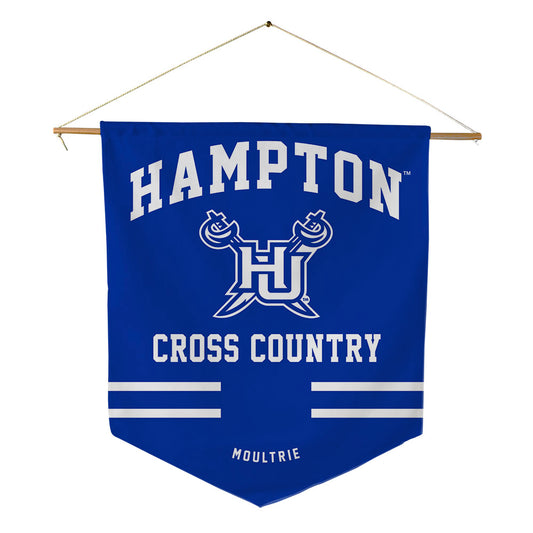 Hampton - NCAA Women's Cross Country : Angel Moultrie - Pennant - 18" x 21"-0
