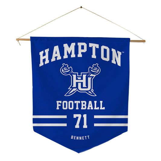 Hampton - NCAA Football : Gavin Bennett - Pennant - 18" x 21"-0