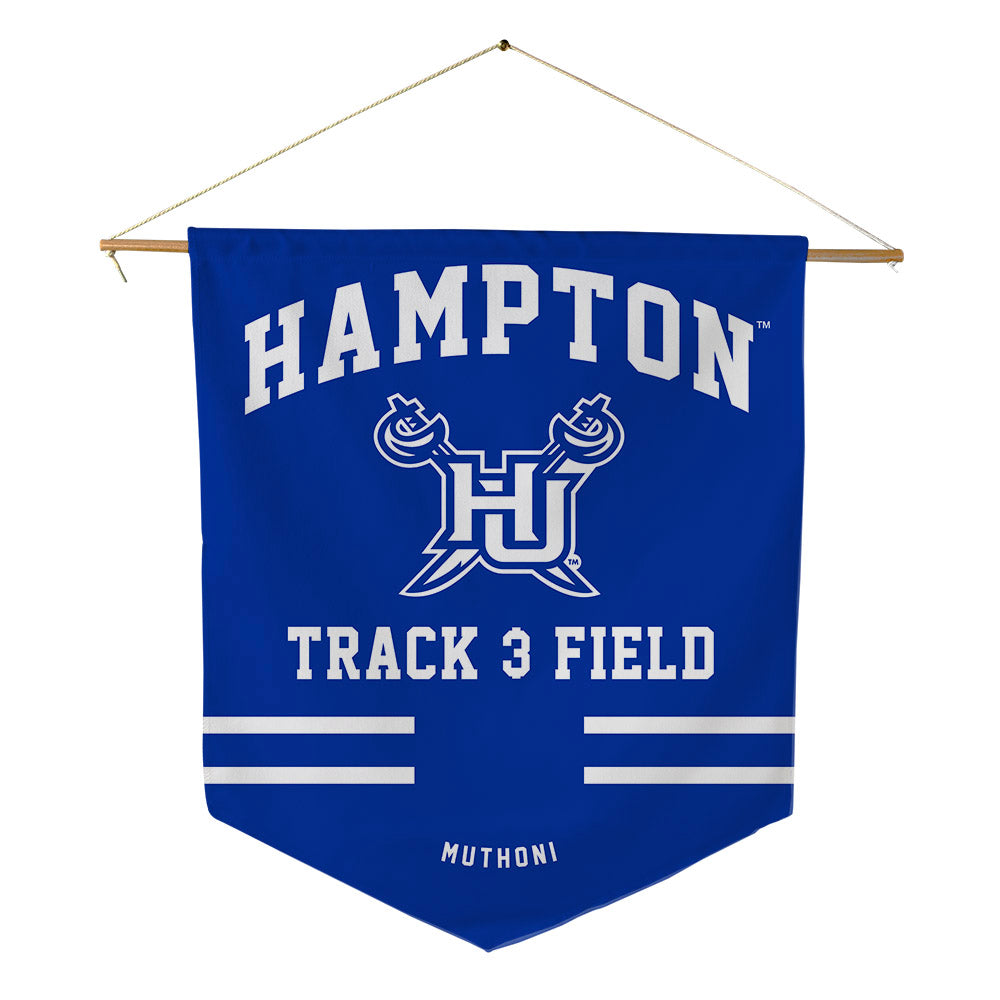Hampton - NCAA Women's Track & Field : Peninah Muthoni - Pennant - 18" x 21"-0