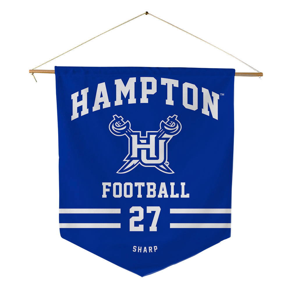 Hampton - NCAA Football : Larrell Sharp - Pennant - 18" x 21"-0