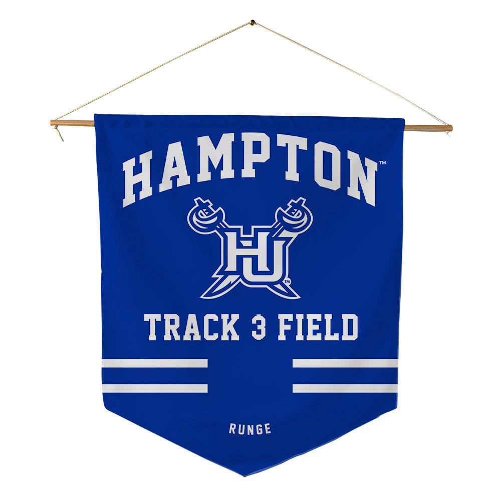 Hampton - NCAA Women's Track & Field : Alannah Runge - Pennant - 18" x 21"-0